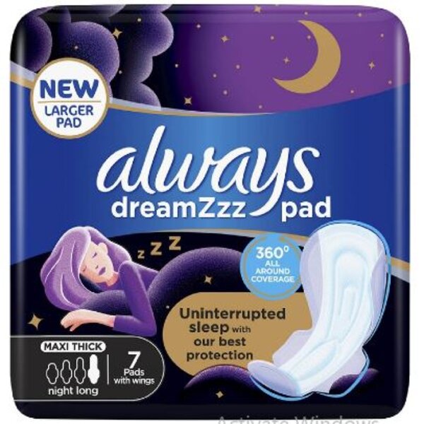 Always Maxi Thick Night Extra Long 7 Pads